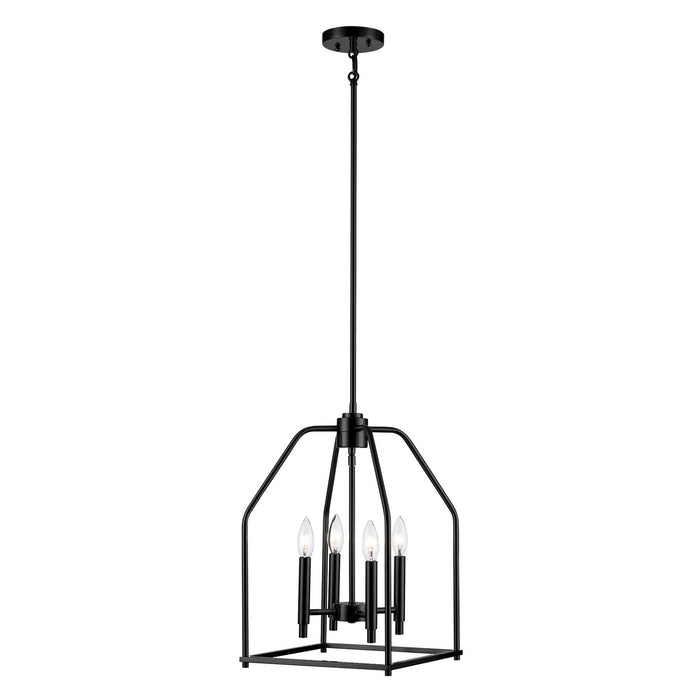 Trans Globe Imports - 11834 BK - Four Light Pendant - Birdy - Black
