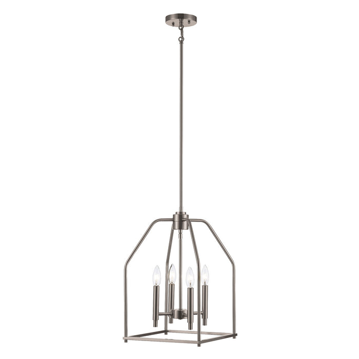 Trans Globe Imports - 11834 BN - Four Light Pendant - Birdy - Brushed Nickel