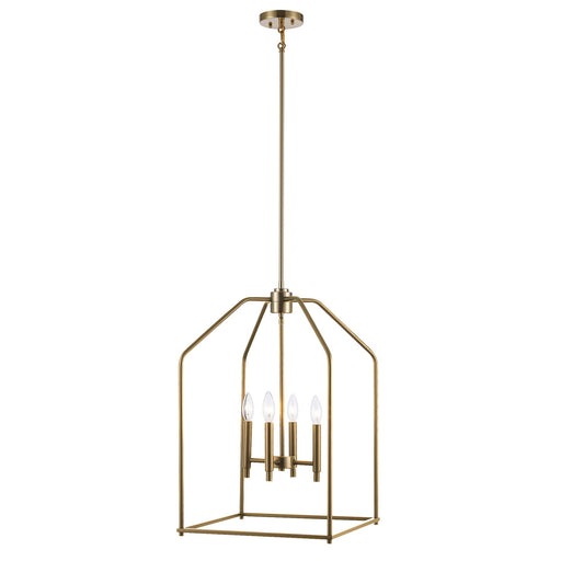 Birdy Four Light Pendant Antique Gold