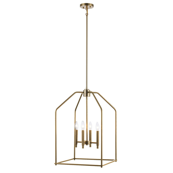 Trans Globe Imports - 11834-16 AG - Four Light Pendant - Birdy - Antique Gold