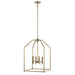 Trans Globe Imports - 11834-16 AG - Four Light Pendant - Birdy - Antique Gold