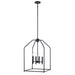 Trans Globe Imports - 11834-16 BK - Four Light Pendant - Birdy - Black