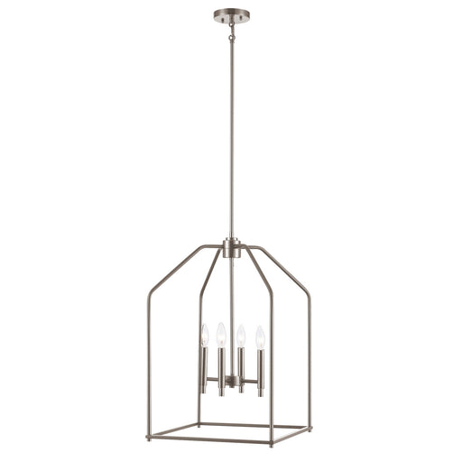 Birdy Four Light Pendant Brushed Nickel
