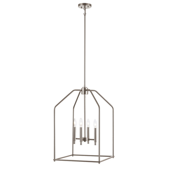 Trans Globe Imports - 11834-16 BN - Four Light Pendant - Birdy - Brushed Nickel