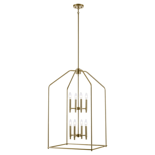 Birdy Eight Light Pendant Antique Gold