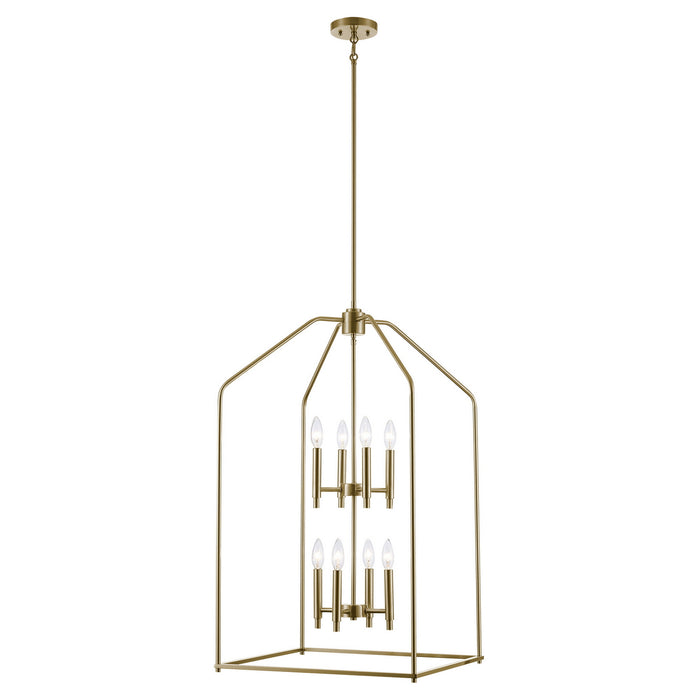 Trans Globe Imports - 11838 AG - Eight Light Pendant - Birdy - Antique Gold
