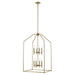 Trans Globe Imports - 11838 AG - Eight Light Pendant - Birdy - Antique Gold
