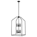 Trans Globe Imports - 11838 BK - Eight Light Pendant - Birdy - Black