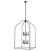 Trans Globe Imports - 11838-24 BK - Eight Light Pendant - Birdy - Black