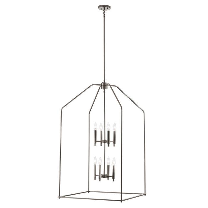 Trans Globe Imports - 11838-24 BN - Eight Light Pendant - Birdy - Brushed Nickel
