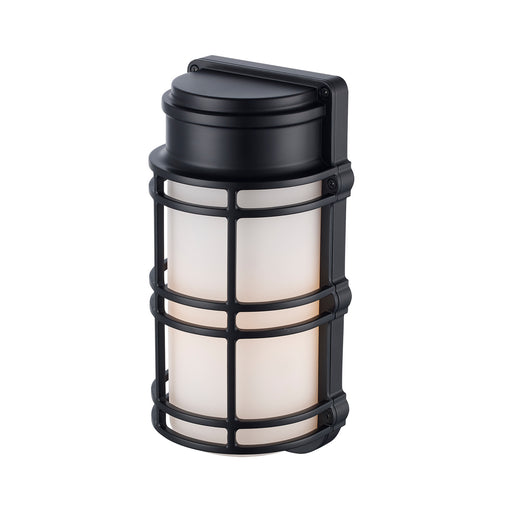 Wallace One Light Outdoor Bulkhead Light Black