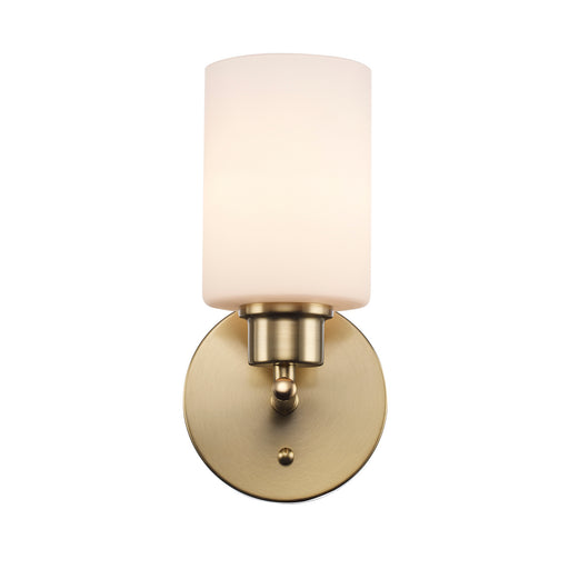 Kai One Light Wall Sconce Antique Gold / Frosted