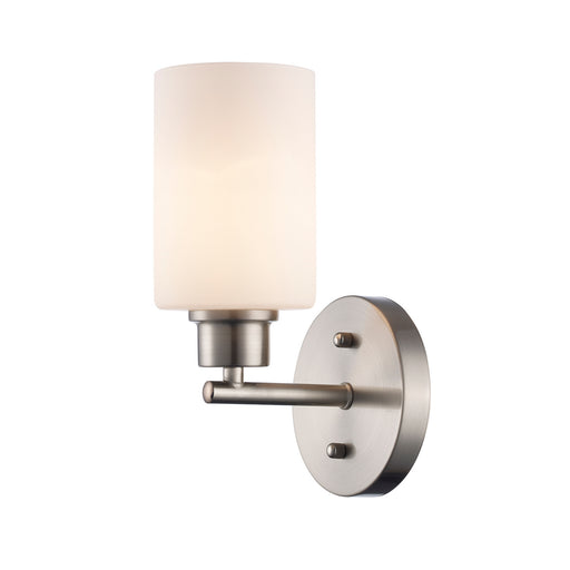 Kai One Light Wall Sconce Brushed Nickel / Frosted