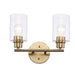 Trans Globe Imports - 72022 AG - Two Light Vanity - Kai - Antique Gold