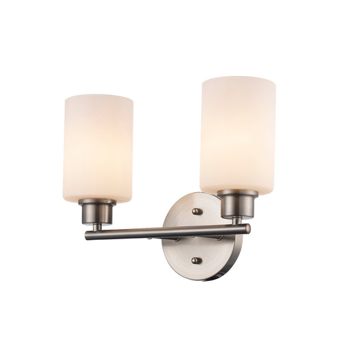 Kai Two Light Vanity Brushed Nickel / Frosted