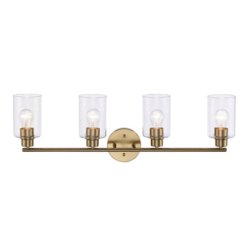 Kai Four Light Vanity Antique Gold