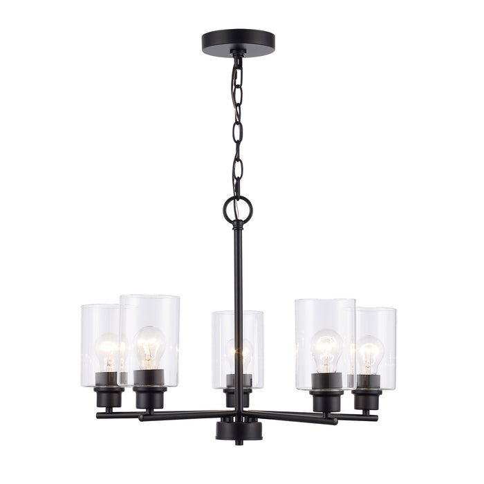 Trans Globe Imports - 72025 BK - Five Light Chandelier - Kai - Black