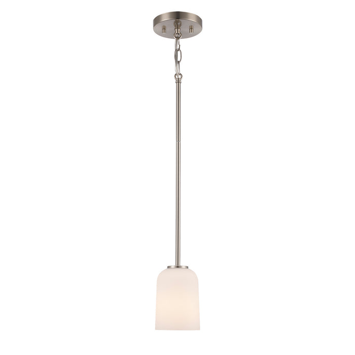 Trans Globe Imports - 72030 BN - One Light Pendant - Capri - Brushed Nickel