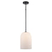 Trans Globe Imports - 72030-1 BK - One Light Pendant - Capri - Black / Frosted
