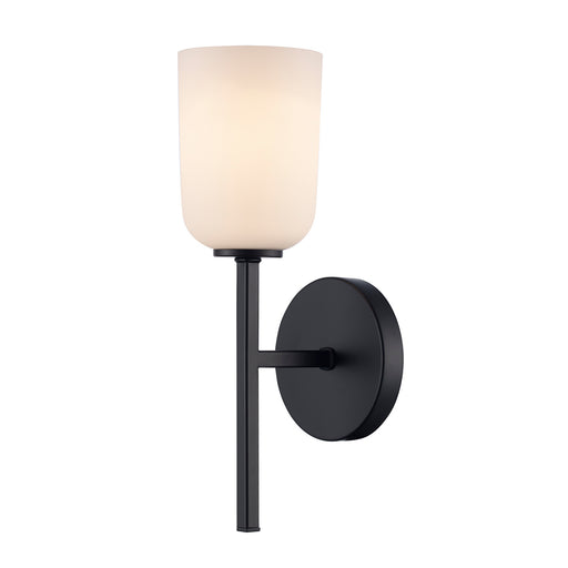 Capri One Light Wall Sconce Black