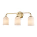 Trans Globe Imports - 72033 AG - Three Light Vanity - Capri - Antique Gold