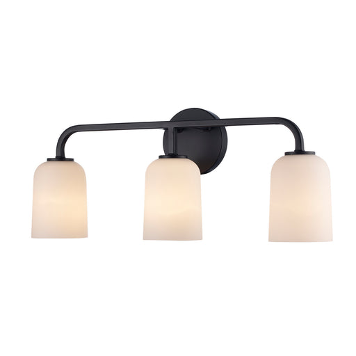 Capri Three Light Vanity Black