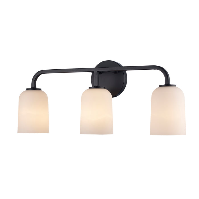 Trans Globe Imports - 72033 BK - Three Light Vanity - Capri - Black