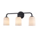 Trans Globe Imports - 72033 BK - Three Light Vanity - Capri - Black