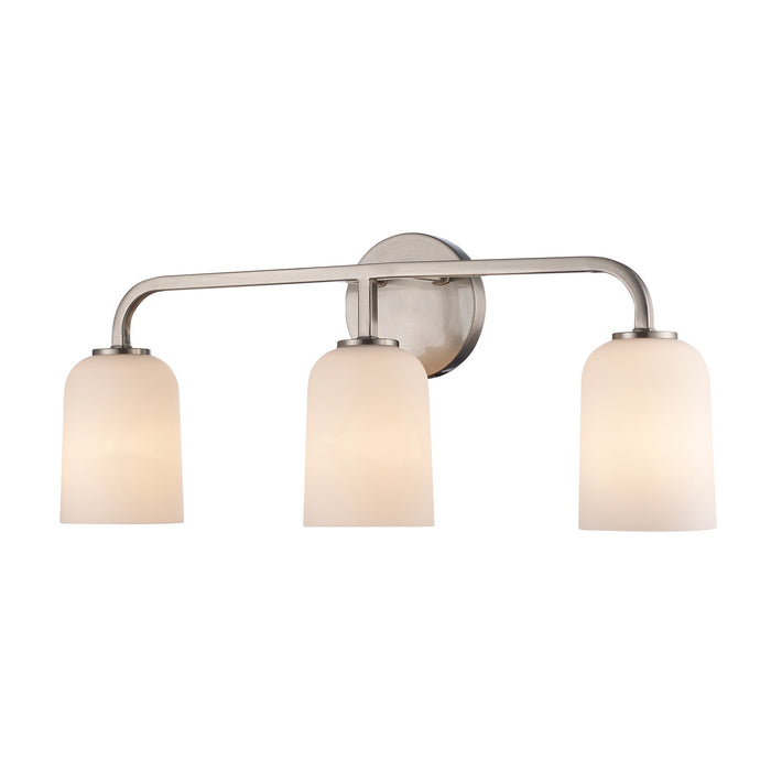 Trans Globe Imports - 72033 BN - Three Light Vanity - Capri - Brushed Nickel