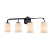 Trans Globe Imports - 72034 BK - Four Light Vanity - Capri - Black