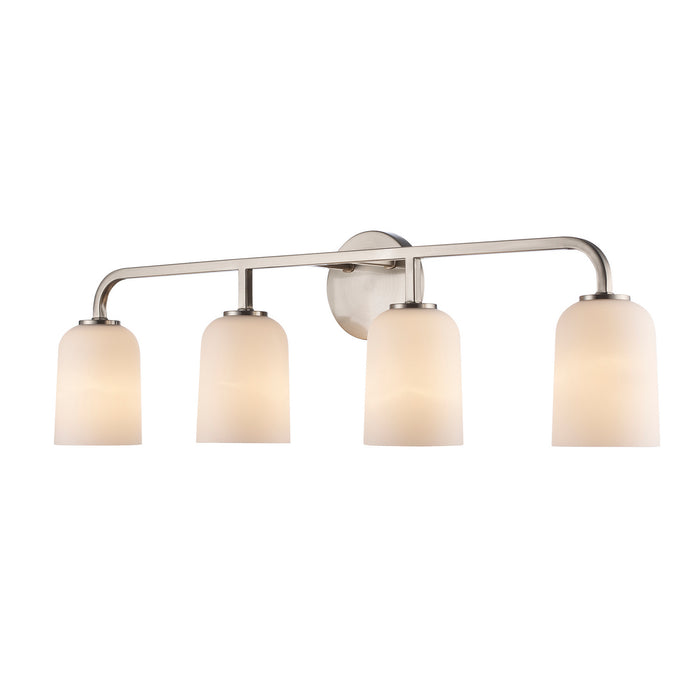 Trans Globe Imports - 72034 BN - Four Light Vanity - Capri - Brushed Nickel