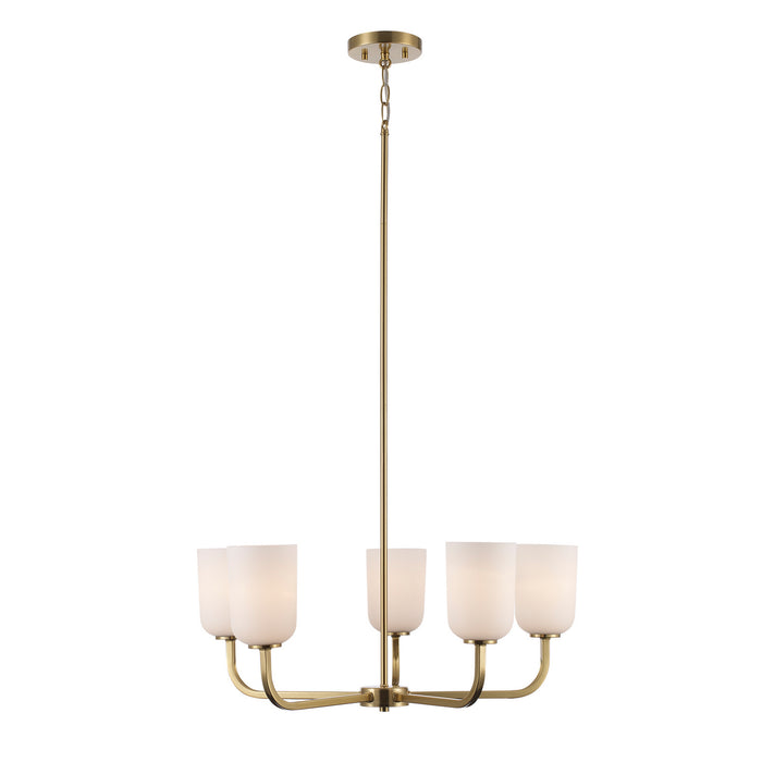 Trans Globe Imports - 72035 AG - Five Light Chandelier - Capri - Antique Gold