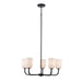 Trans Globe Imports - 72035 BK - Five Light Chandelier - Capri - Black