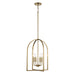 Trans Globe Imports - 72036 AG - Four Light Chandelier - Adelia - Antique Gold