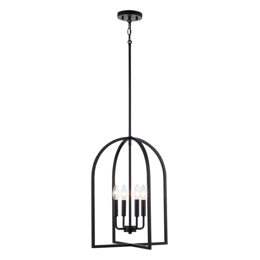 Adelia Four Light Chandelier Black