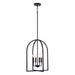 Trans Globe Imports - 72036 BK - Four Light Chandelier - Adelia - Black