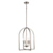 Trans Globe Imports - 72036 BN - Four Light Chandelier - Adelia - Brushed Nickel