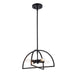 Trans Globe Imports - 72036-4 BK - Four Light Flush Mount - Adelia - Black