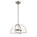 Trans Globe Imports - 72036-4 BN - Four Light Flush Mount - Adelia - Brushed Nickel