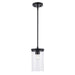 Trans Globe Imports - 72040 BK - One Light Pendant - Carter - Black