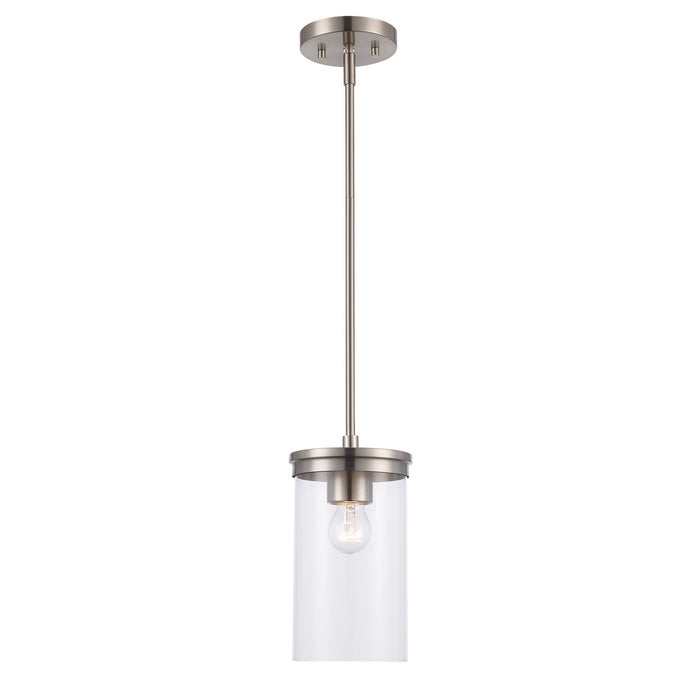 Trans Globe Imports - 72040 BN - One Light Pendant - Carter - Brushed Nickel