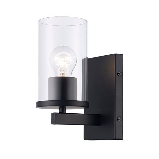 Carter One Light Wall Sconce Black