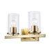Trans Globe Imports - 72042 AG - Two Light Vanity - Carter - Antique Gold