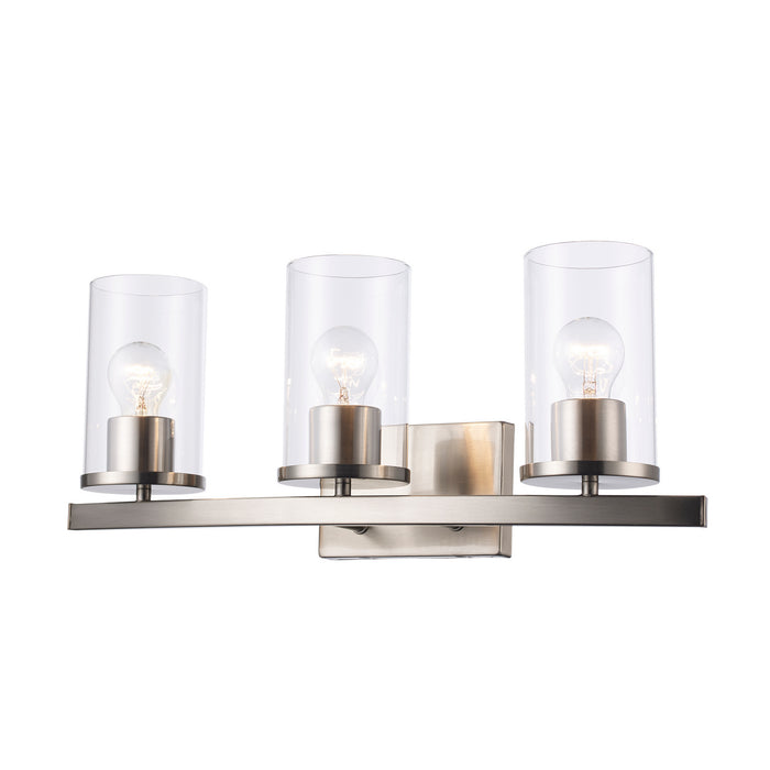 Trans Globe Imports - 72043 BN - Three Light Vanity - Carter - Brushed Nickel
