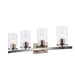 Trans Globe Imports - 72044 BN - Four Light Vanity - Carter - Brushed Nickel
