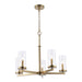 Trans Globe Imports - 72045 AG - Five Light Chandelier - Carter - Antique Gold