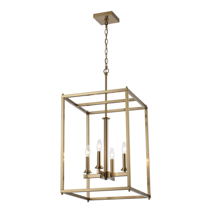 Trans Globe Imports - 72047 AG - Four Light Pendant - Carter - Antique Gold
