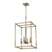 Trans Globe Imports - 72047 AG - Four Light Pendant - Carter - Antique Gold