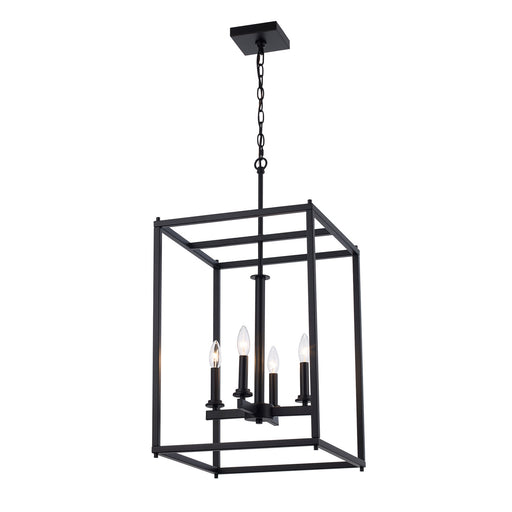 Trans Globe Imports - 72047 BK - Four Light Pendant - Carter - Black