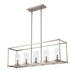 Trans Globe Imports - 72047-5 BN - Five Light Linear Pendant - Carter - Brushed Nickel